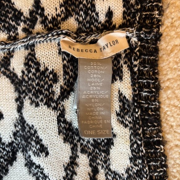 Rebecca Taylor Matching Leopard Print Beanie and Infinity Scarf - Picture 4 of 4